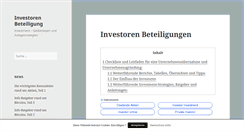 Desktop Screenshot of investoren-beteiligung.de