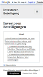 Mobile Screenshot of investoren-beteiligung.de